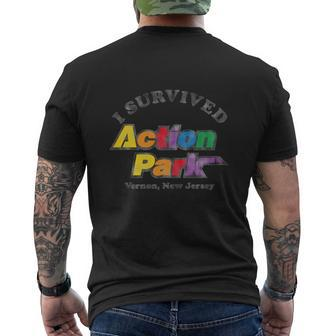 I Survived Action Park Mens Back Print T-shirt - Thegiftio UK