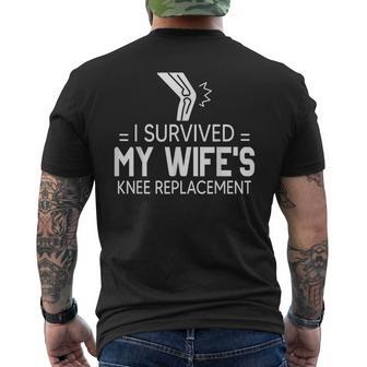 I Survived My Wife’S Knee Replacement Men's T-shirt Back Print - Monsterry AU