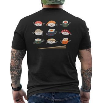 Sushi Liebhaber Geschenk Sushi Lustige Sushi Roll Kawaii Japanisch T-Shirt mit Rückendruck - Seseable