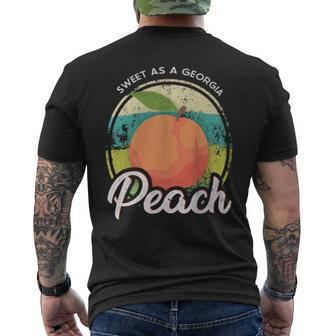 Sweet As A Georgia Peach Ga Peach State Men's T-shirt Back Print - Monsterry AU