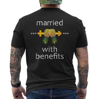Swingers Life Style Pineapple Married With Benefits Men's T-shirt Back Print - Monsterry CA