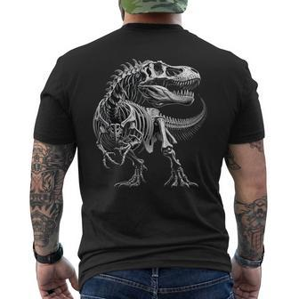 T-Rex Fossil Skeleton Dinosaur Bones Paleontologist Men's T-shirt Back Print | Mazezy CA
