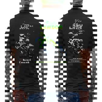T-shirt imprimé au dos Eddie Lawson Kawasaki, Hommage Moto de Course N°21 - Cadeauxyz