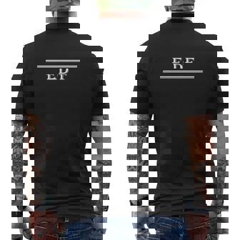 T-shirt imprimé au dos EDF Noir, Design Lignes Horizontales - Cadeauxyz