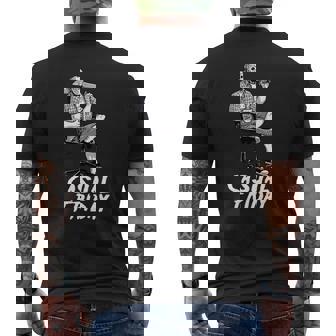 T-shirt imprimé au dos imprimé au dos Casual Friday Humoristique, Illustration avec Masque de Hockey - Cadeauxyz
