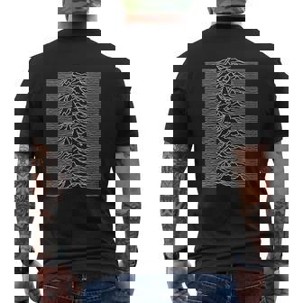T-shirt imprimé au dos imprimé au dos Joy Division 'Unknown Pleasures', Tee Graphique Musique - Cadeauxyz