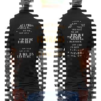 T-shirt imprimé au dos imprimé au dos Noir Je Ne Suis Pas Parfait Mais Je Suis Un Ferrari - Cadeauxyz