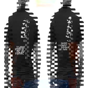 T-shirt imprimé au dos In Charge of the Groove, Illustration Notes de Musique pour Musiciens - Cadeauxyz