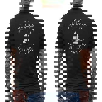 T-shirt imprimé au dos Je Peux Pas J'ai Voile pour Amateurs de Voile - Cadeauxyz