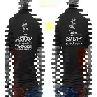 T-shirt imprimé au dos Je suis Comtois, Et Toi? Humour et Lion Héraldique - Cadeauxyz