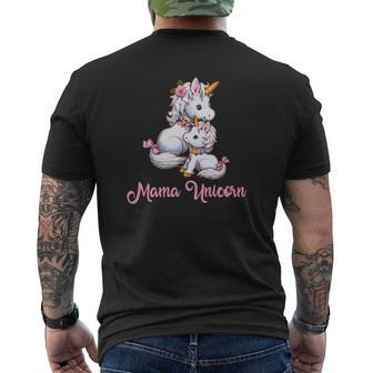 T-shirt imprimé au dos Mama Licorne pour Femmes, Design Familial Fantaisiste - Cadeauxyz