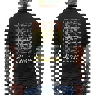 T-shirt imprimé au dos Rétro 1973 Classic, Design Années 70 en Noir - Cadeauxyz