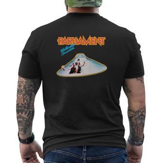 T-shirt imprimé au dos Vaisseau Spatial Parliament, Style Funk Sci-Fi - Cadeauxyz