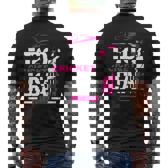 T20 Cricket 2024 Usa Cricket Fans Men's T-shirt Back Print - Thegiftio