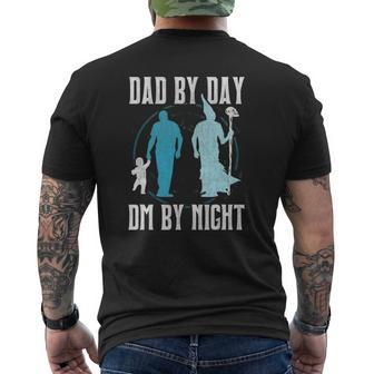 Tabletop Gaming Dad Rpg Role Playing Dm Father's Day Mens Back Print T-shirt | Mazezy UK