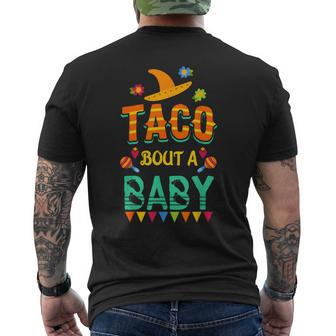 Taco Bout A Baby Pregnancy Announcement Men's T-shirt Back Print - Monsterry DE