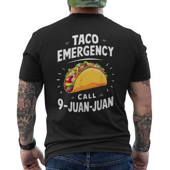 Taco Emergency Call 9 Juan Juan Cinco De Mayo Men Men's T-shirt Back Print - Monsterry