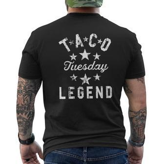 Taco Tuesday Legend Mens Back Print T-shirt - Thegiftio UK