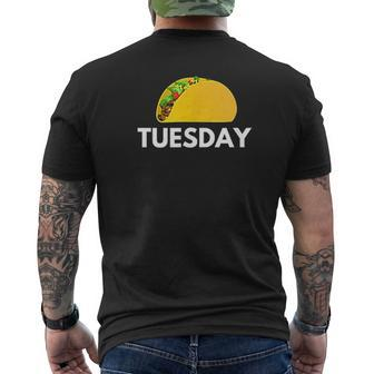 Taco Tuesday Mens Back Print T-shirt - Thegiftio UK