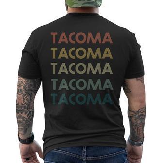 Tacoma Washington Pride Vintage State Retro 70S Washington Men's T-shirt Back Print - Monsterry AU