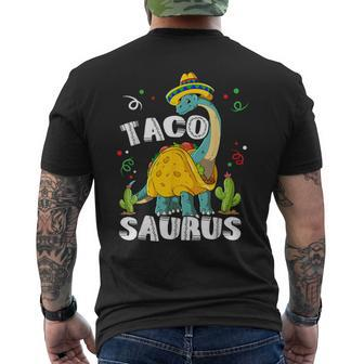 Tacosaurus Cinco De Mayo Taco Dinosaur Men's T-shirt Back Print - Thegiftio UK