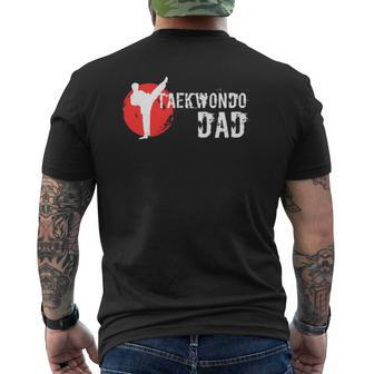 Taekwondo Dad Martial Arts Lovers Mens Back Print T-shirt | Mazezy CA