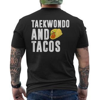 Taekwondo And Tacos Love Mexican Food T Men's T-shirt Back Print - Monsterry UK