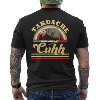 Takuache Cuhh Cuh Opossum Mexican Trokiando Cuh Men's T-shirt Back Print - Monsterry