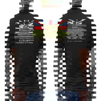 Tank Cruiser Mk Vi Crusader British Ww2 Vintage Uk Flag Men's T-shirt Back Print - Thegiftio UK