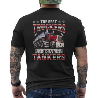 Tanker Gas Truck Tank Driver For Best Mens Back Print T-shirt | Mazezy