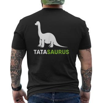 Tatasaurus Fathers Day For Polish Tata Mens Back Print T-shirt | Mazezy