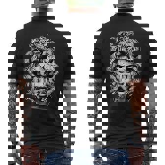 Tatuado Medusa Mitología Griega Work Camiseta Hombre Estampado Espalda - Regaloses