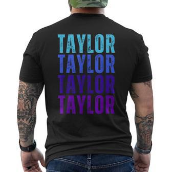 Taylor Personalized Name I Love Taylor Men's T-shirt Back Print - Seseable