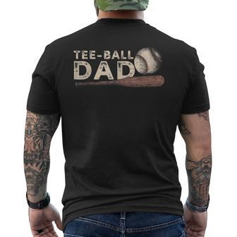 Tball Dad T-Ball Dad Ball Daddy Sport Fathers Day Men's T-shirt Back Print - Monsterry DE