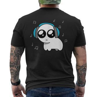 Tbh Autism Creature Meme With Headphones Men's T-shirt Back Print - Thegiftio UK