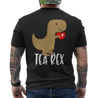 Tea Rex Cute Tyrannosaurus Dino T-Shirt mit Rückendruck - Seseable