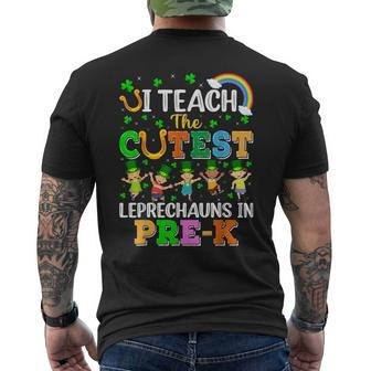 I Teach The Cutest Leprechauns In Pre-K St Patrick's Day Men's T-shirt Back Print - Seseable