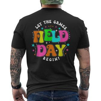 Teacher Student Field Day Let The Games Begin Field Day Men's T-shirt Back Print - Monsterry