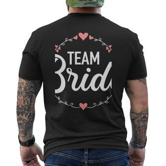 Team Bride Bachelorette Party Mens Back Print T-shirt - Thegiftio UK