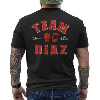 Team Diaz Vs The World Family Last Name Fighter Men's T-shirt Back Print | Seseable UK