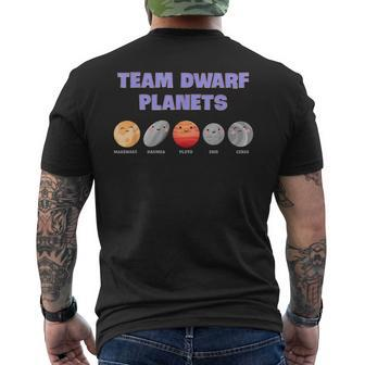 Team Dwarf Planets Pluto Astronomy Science Men's T-shirt Back Print - Monsterry