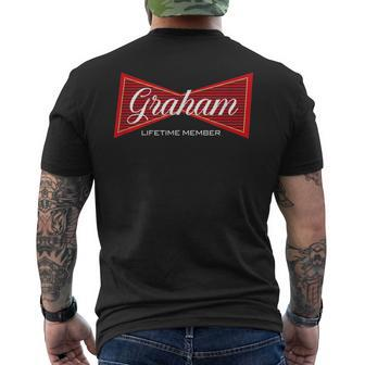 Team Graham Proud Family Name Lifetime Member King Of Names Men's T-shirt Back Print - Seseable