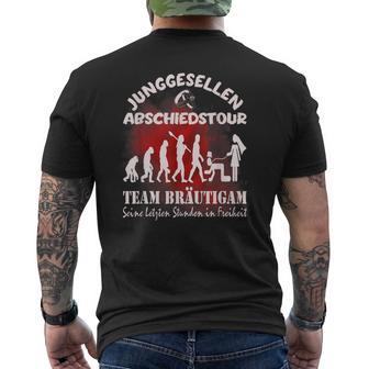 Team Groom Poltern Stag Party Jga T-Shirt mit Rückendruck - Geschenkecke