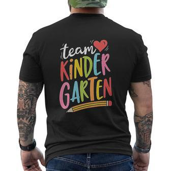 Team Kindergarten Home Preschool First Day Kindergarten V2 Mens Back Print T-shirt - Thegiftio UK