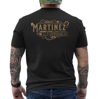 Team Martinez Proud Family Last Name Vintage Men's T-shirt Back Print - Seseable