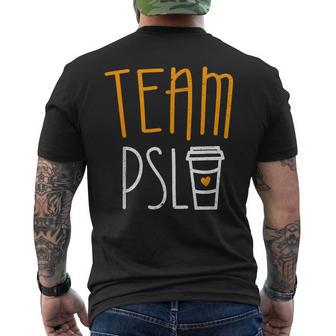 Team Psl Pumpkin Spice Latte Lover Men's T-shirt Back Print - Monsterry DE