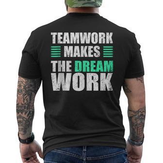 Teamwork Makes The Dream Work Unity And Collaboration Men's T-shirt Back Print - Monsterry UK