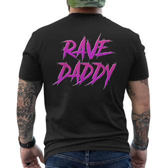 Techno Music Edm Party Raver Festival Rave Daddy Men's T-shirt Back Print - Monsterry AU