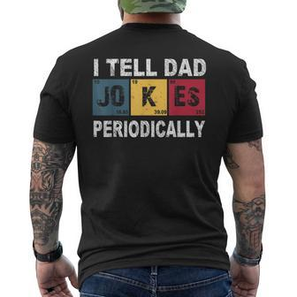 I Tell Dad Jokes Periodically Vintage Men's T-shirt Back Print - Monsterry