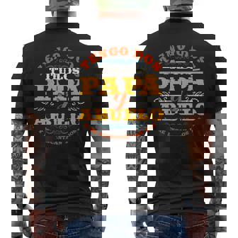 Tengo Dos Títulos Papá Y Abuelo Regalo Día Del Padre Papá Camiseta Hombre Estampado Espalda - Regaloses